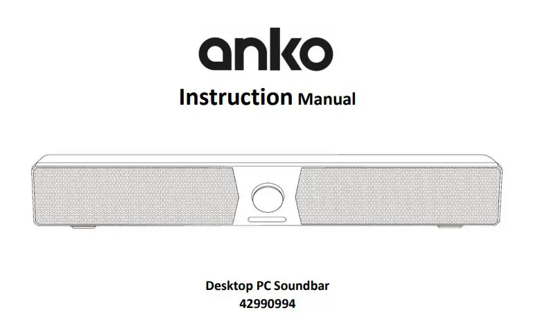 anko Desktop PC Soundbar