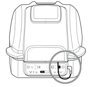 NINJA How to place the thermometer Diagram