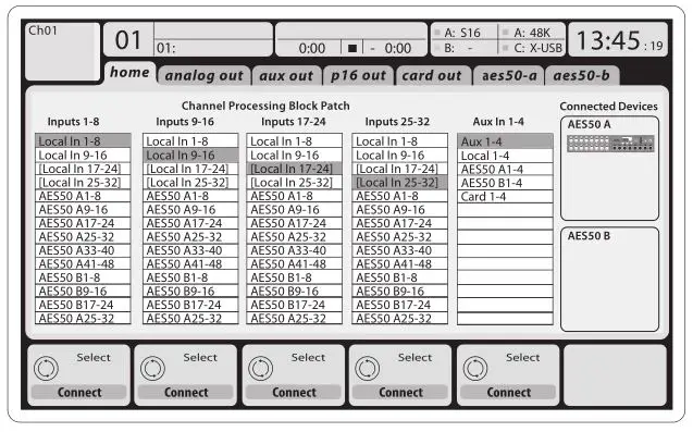 Behringer Digital Mixer Console Midas Preamps - Routing I/O