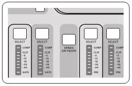 Behringer Digital Mixer Console Midas Preamps - The “Sends on Faders” Function