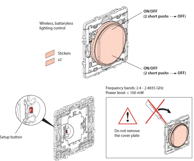 legrand ZLGP17 Wireless and Batteryless Lighting Control 222