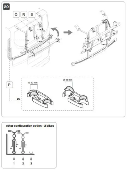 FIAMMA 02094B07A Carry-Bike Cycle Carrier Ford Transit Custom - fig 13
