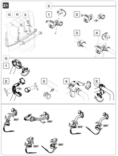 FIAMMA 02094B07A Carry-Bike Cycle Carrier Ford Transit Custom - fig 14
