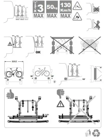 FIAMMA 02094B07A Carry-Bike Cycle Carrier Ford Transit Custom - fig 16
