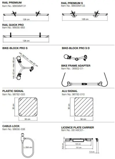 FIAMMA 02094B07A Carry-Bike Cycle Carrier Ford Transit Custom - fig 17