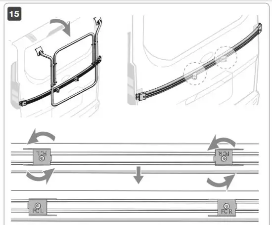 FIAMMA 02094B07A Carry-Bike Cycle Carrier Ford Transit Custom - fig 9
