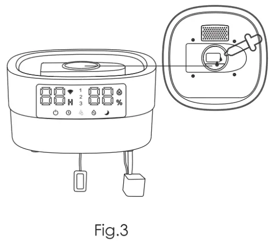 Shenzhen Kensonic Intelligent Technology WB-JS2101 Smart Ultrasonice Humidifier LED - Fig . 3