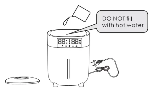 Shenzhen Kensonic Intelligent Technology WB-JS2101 Smart Ultrasonice Humidifier LED - filling water 3