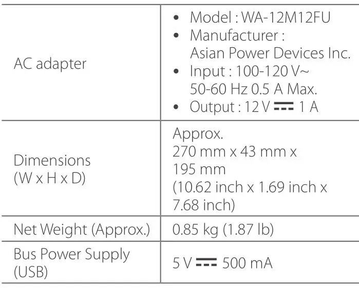 LG Streaming Blu-ray Disc DVD Player - Specification