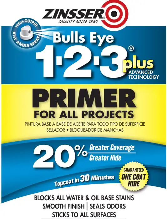Rust-oleum 02004 Zinsser Bulls Eye 1-2-3 All Surface Primer User Manual