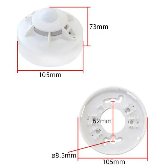 KLHA -KM75B90 5- Ceiling Type -Temperature and -Humidity Light- Carbon -Dioxide- Noise -Integrated -Sensor -FIG 1