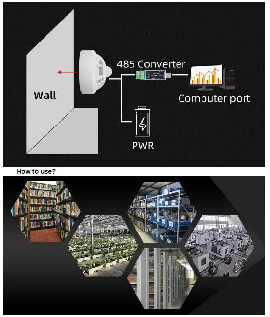 KLHA -KM75B90 5- Ceiling Type -Temperature and -Humidity Light- Carbon -Dioxide- Noise -Integrated -Sensor -FIG 4