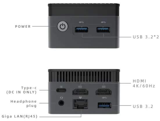 GMKTEC NUCBOX5 Intel 11th Jasper Lake N5105 Mini PC -