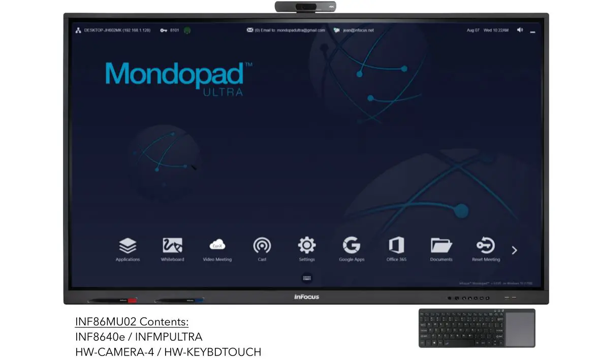 Mondopad Ultra Inf6540e Specifications Manual