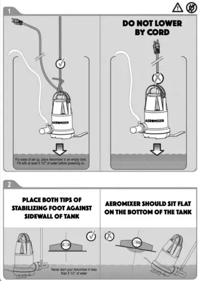 AEROMIXER AERO20 100 Mix + Aerate with One Pump - Placement