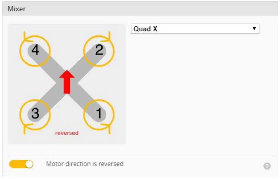 HGLRC Veyron3 FPV Racing Drone User Manual - Motor direction is reversed