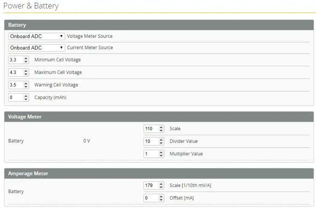 HGLRC Veyron3 FPV Racing Drone User Manual - Voltage parameters setting