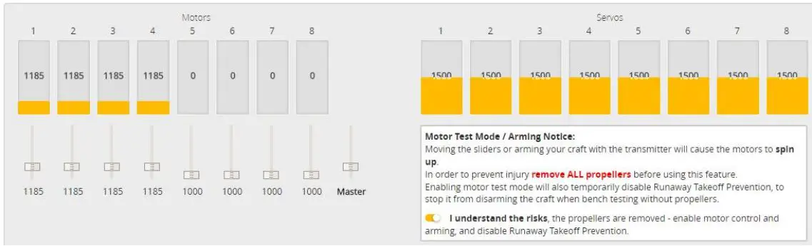 HGLRC Veyron3 FPV Racing Drone User Manual - check motor Steering