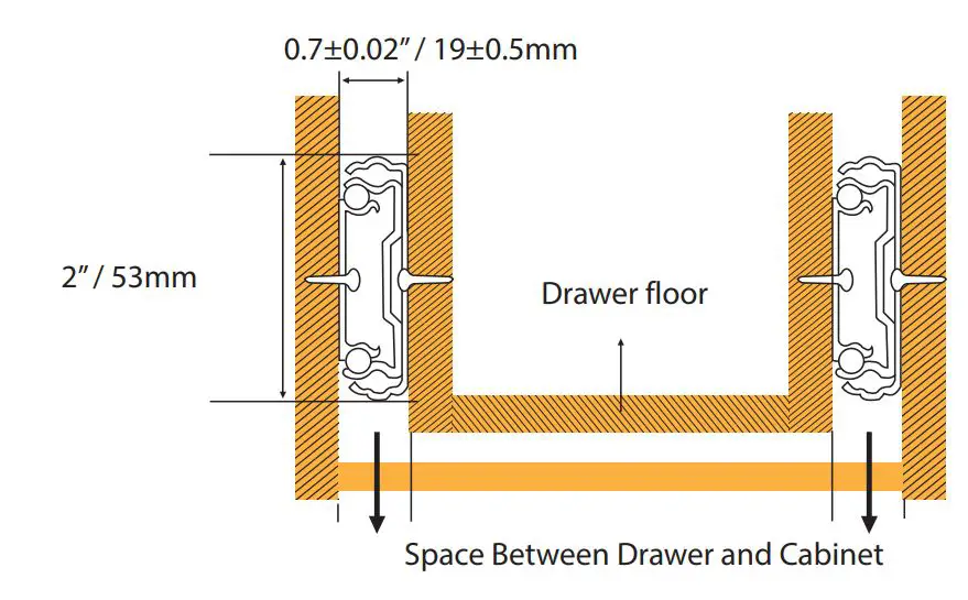 vadania Heavy Duty Drawer Slides User Manual - Installation Precautions