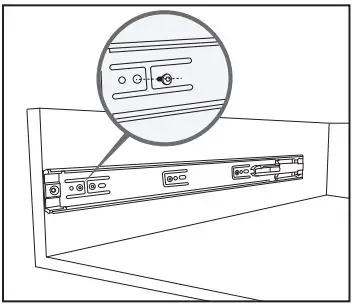 vadania Heavy Duty Drawer Slides User Manual - Mount the screws in the permanent mounting