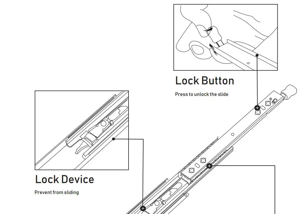 vadania Heavy Duty Drawer Slides User Manual - Product Features