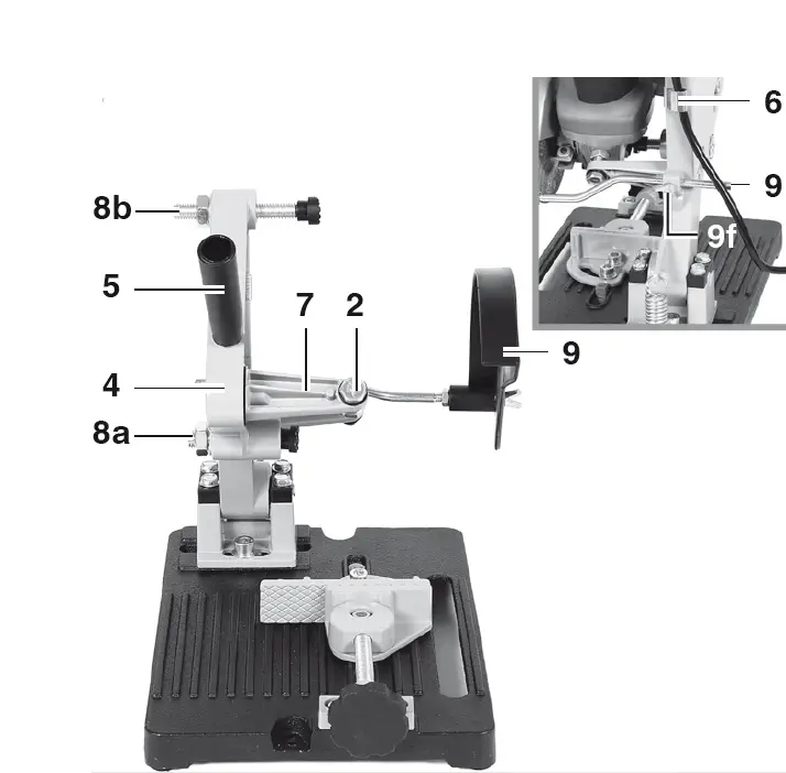 Einhell TS 115 Cutting Stand for Angle Grinder 06