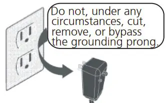 Midea U 1.0hp Window Type Inverter User Manual - Grounding type wall receptacle