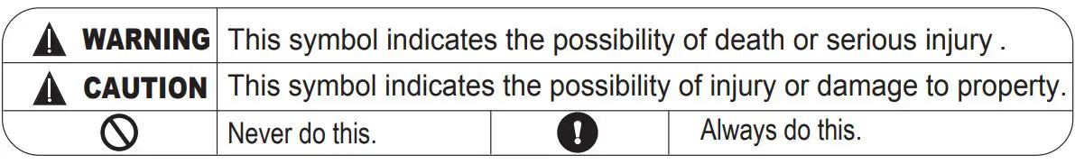 Midea U 1.0hp Window Type Inverter User Manual - Warning