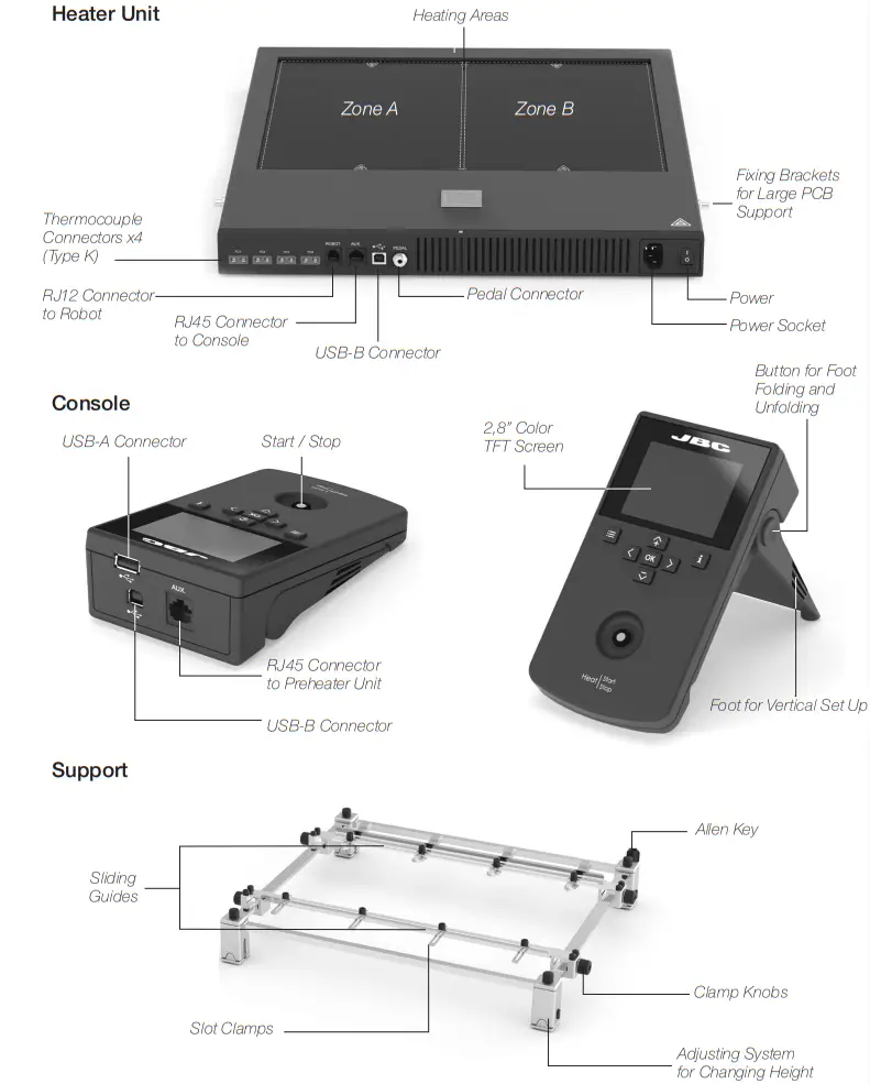 JBC PHBE-1KA PHBE-K Large Preheater Set - fig 1
