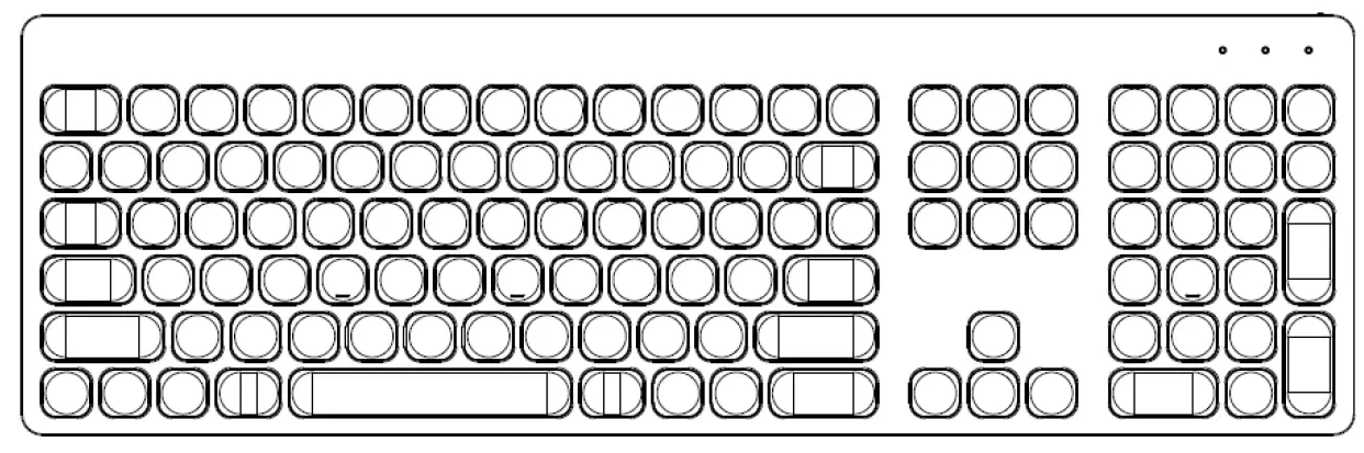 Penclic KB4 Bluetooth Low Energy Wireless Keyboard fig 1