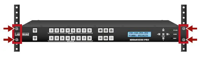 LIGHTWARE MX4x4DVI 4x4 DVI Matrix Switcher 8