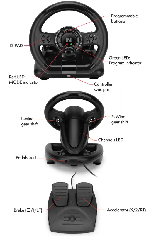NiTHO MLT-DP20-K Drive Pro Racing Wheel-FIG1