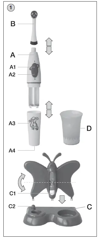 ETA 1294 Battery toothbrush fig 1