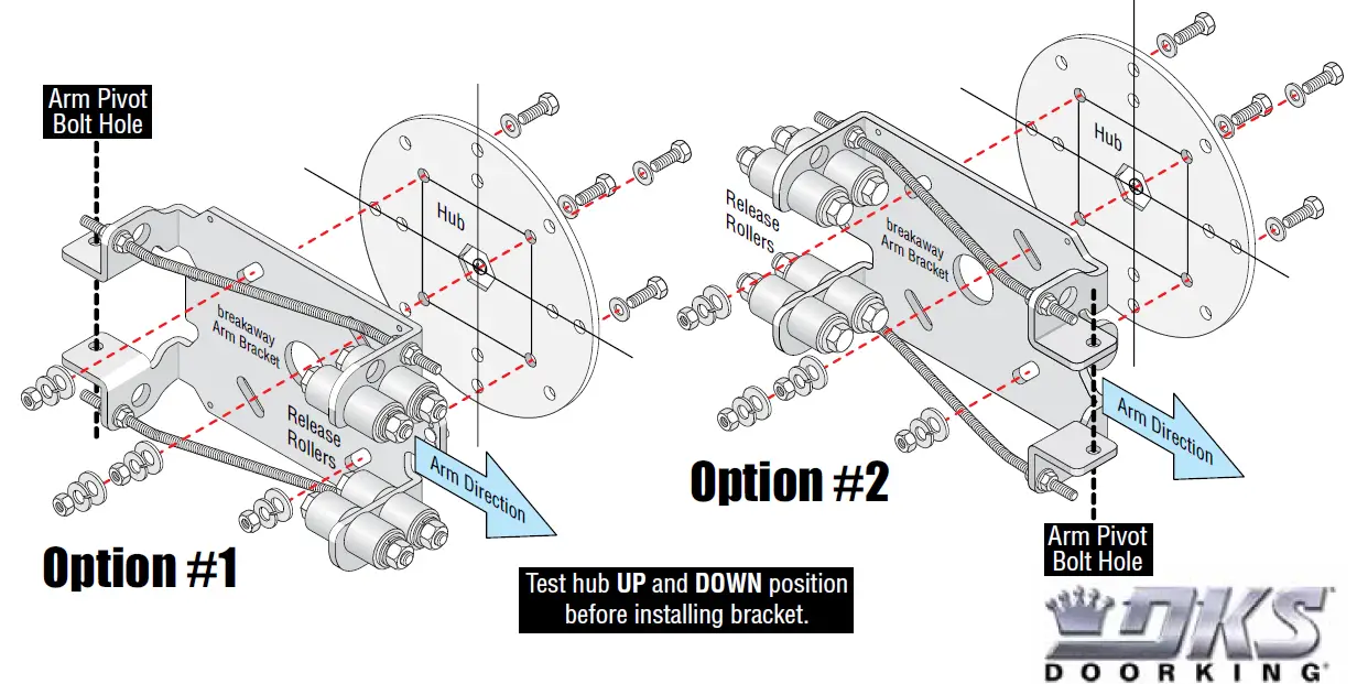 DOOR KING 1601-285 Arm Breakaway Kit fig 2