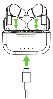 BOULT AUDIO AirBass GearPods True Wireless Earbuds - Charging the Case