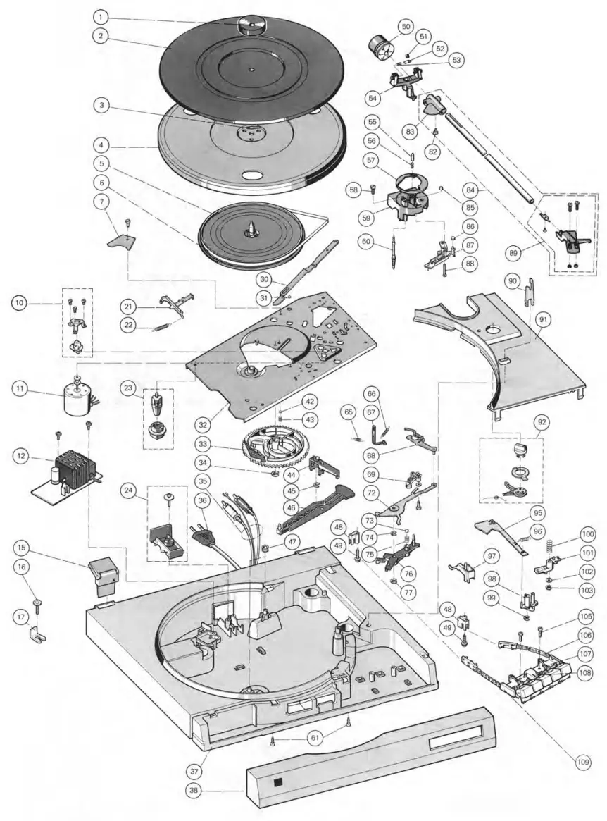 Dual CS 520 Belt Drive Turntable - fig5