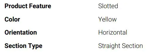 COMMSCOPE FGS-MSHS-H10 FiberGuide Horizontal Straight Section - General Specifications
