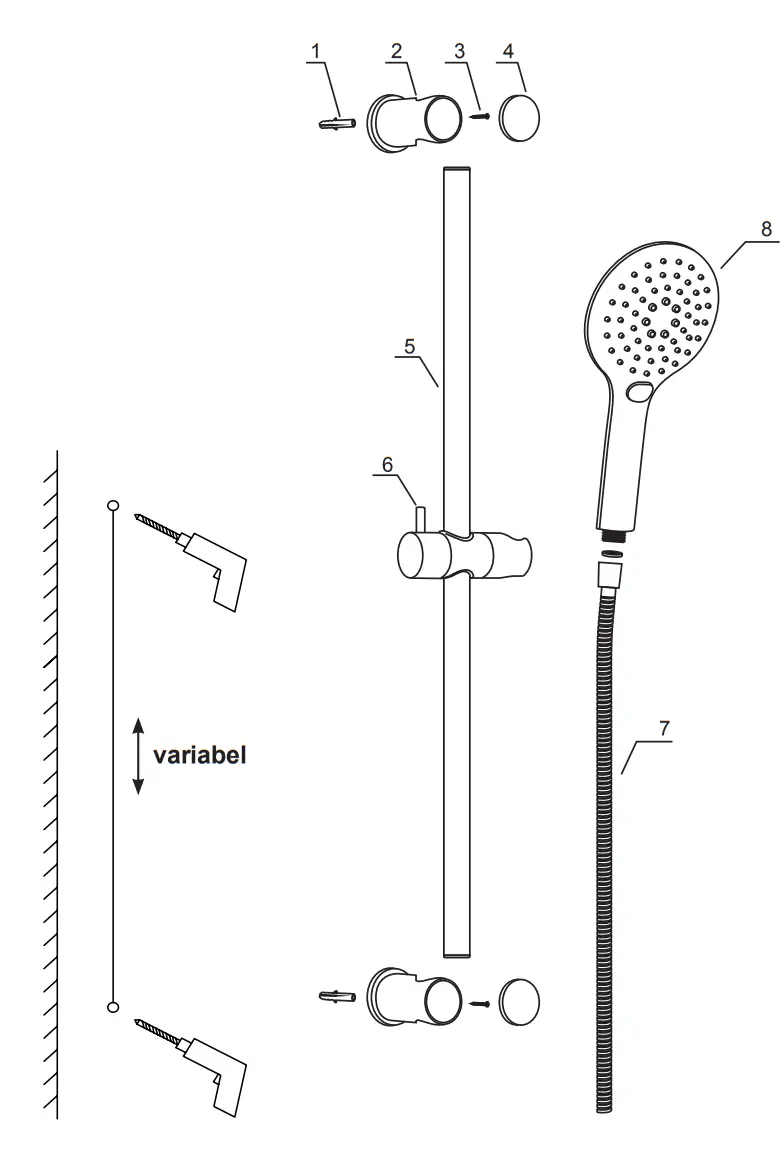 CORNAT TECBE3300 Shower Set - fig