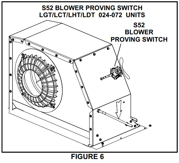 LENNOX LCH036 150 Blower Proving Switch Kit - 5