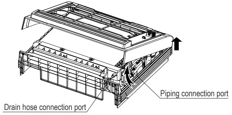 Carrier Console Type Air Conditioner - Piping connection port
