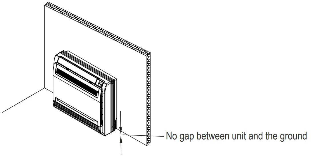 Carrier Console Type Air Conditioner - unit on the hook