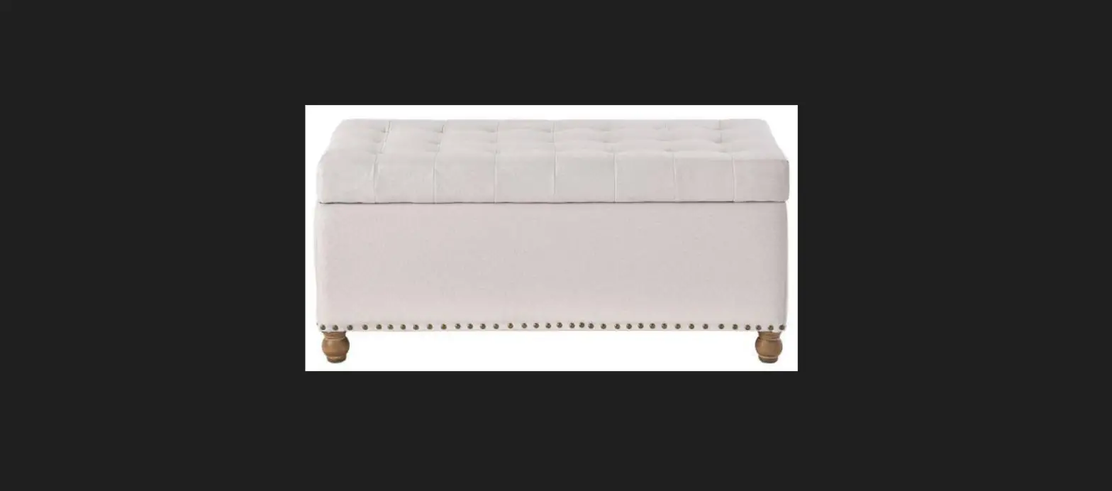 U-lkwf-3aaa Beige Storage Bench With Tufted Instruction Manual