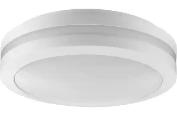 PROGRESS LIGHTING P550113-028-30 Hard-Nox 1-Light Satin White Polycarbonate Shade Commercial Grade Outdoor Wall Or Ceiling Mounted Fixture product