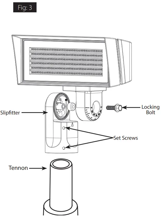 RAB FFLEDLSFW Lighting FFLED Field Adjustable Flood Lights - fig 3
