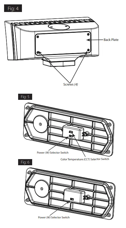 RAB FFLEDLSFW Lighting FFLED Field Adjustable Flood Lights - fig 4