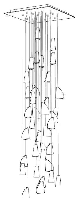 BOCCI 21.36 LED Square Pendant Lighting 7