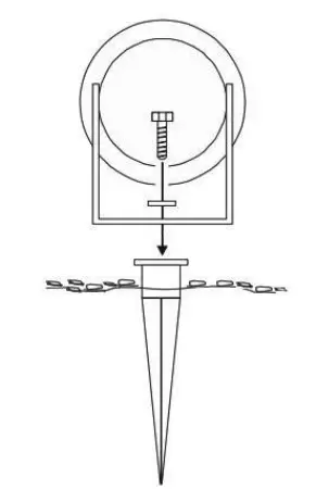 Knightsbridge-SPIKEGUBK-GU10-Garden-Spike-Light-Black-1