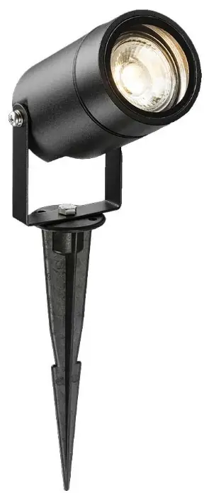 Knightsbridge-SPIKEGUBK-GU10-Garden-Spike-Light-Black-PRODUCT