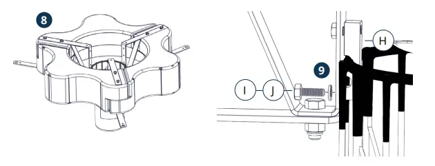 Kasco-8400A-AERATOR-Surface-Aerator-50ft-Cord-8