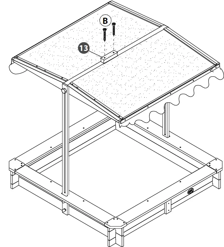 axi LILY Sandbox with Canopy 12